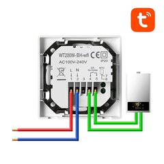 Smart Thermostat Avatto WT200-BH-3A-W Boiler Heating 3A WiFi TUYA цена и информация | Обогреватели | kaup24.ee