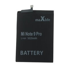 Maxlife battery for Xiaomi Note 9 Pro BN53 5020mAh цена и информация | Батарейки | kaup24.ee