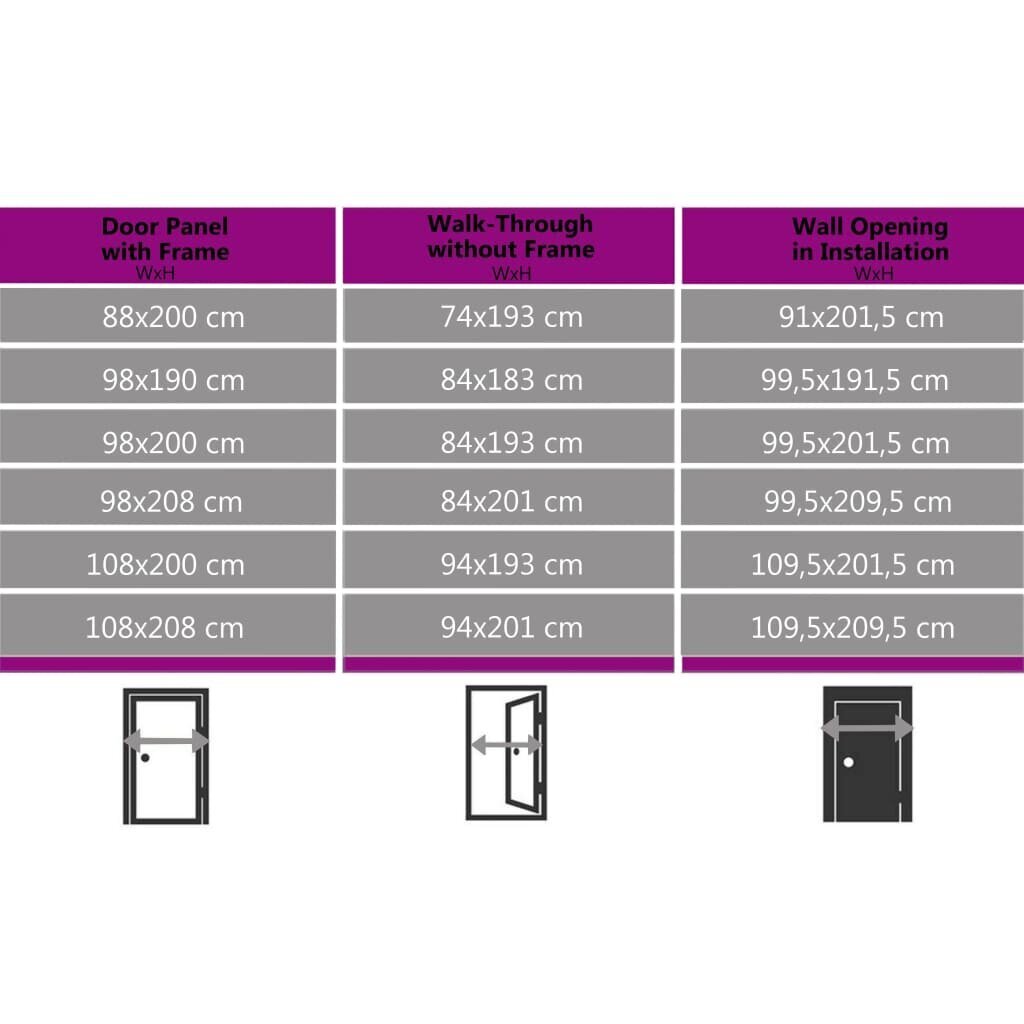 vidaXL välisuks, alumiinium ja PVC, antratsiithall, 110 x 210 cm цена и информация | Siseuksed | kaup24.ee