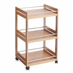 Bamboo Kitchen Trolly, 3 taset, Zeller 40275-uniw hind ja info | Riiulid | kaup24.ee