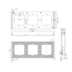 Kolmekordne paigaldusraam M5-80 seinalülitite paigaldamiseks 10170181 hind ja info | Käsitööriistad | kaup24.ee