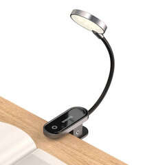 Mini kerge LED-ekraaniga lugemislamp klambriga hall цена и информация | Фонарики, прожекторы | kaup24.ee