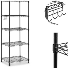 Ažuurne traatriiul 5 riiuliga 55 x 44,5 x 150 cm kuni 150 kg hind ja info | Riiulid tööriistadele | kaup24.ee