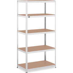 Metallist hoiuriiul 5 riiuliga 750 kg 100 x 60 x 197 cm hall цена и информация | Стеллажи, полки | kaup24.ee