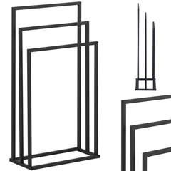 Alus 3 rätikule eraldi seisva põranda jaoks TERAS 45 x 21,5 x 84 cm tumehall цена и информация | Аксессуары для ванной комнаты | kaup24.ee