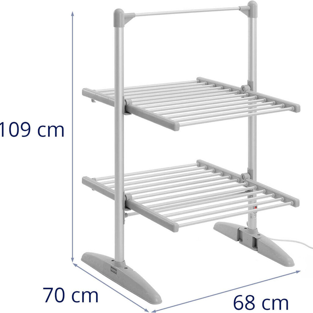 Pesukuivati elektriline 2 taset 24 soojendusvarda 55C 20 kg hind ja info | Pesukuivatusrestid ja aksessuaarid | kaup24.ee