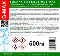 Ekstraheerimisbensiin aerosoolis B-MAX Spray 500ML hind ja info | Lakid, lahustid | kaup24.ee