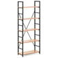 Raamaturiiuli kaunistus loft industrial max 150 kg 5 RIIULIT 10143701 цена и информация | Riiulid | kaup24.ee