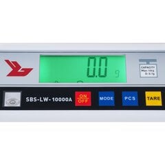 Täpne täppisskaala SBS-LW-10000A LCD täpne 0,1 g kuni 10 kg 10003101 hind ja info | Käsitööriistad | kaup24.ee