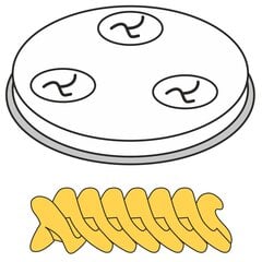 Pasta valmistamiseks mõeldud kurna FUSILLI ots puurib 5 auku dia. 9 mm MPF2.5/4 – Hendi 229361 10127761 цена и информация | Столовые и кухонные приборы | kaup24.ee