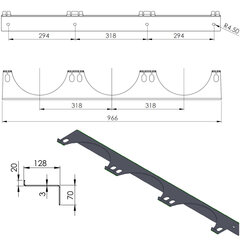 Seinakonsool max 3 gaasiballoonile. 250 mm PRO-LINE silindrid 10134411 цена и информация | Механические инструменты | kaup24.ee