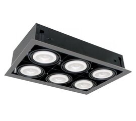 led akentne valgusti quad610 10w 6xe27 4000k tumehall hind ja info | Süvistatavad ja LED valgustid | kaup24.ee