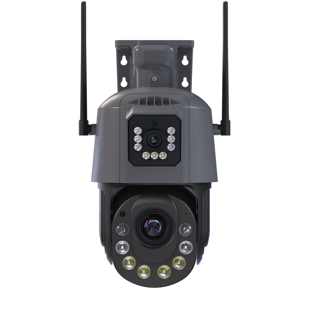 WIFI kaamera inimese tuvastamise funktsiooniga PYRAMID PYR-SH600CDL, 2X3MP, 36X zoom, microSD suuruse, integreeritud mikrofon, iCsee app цена и информация | Valvekaamerad | kaup24.ee