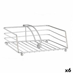 Salvräti hoidja Hõbedane Metall 19 x 7 x 19 cm (6 Ühikut) hind ja info | Köögitarbed | kaup24.ee