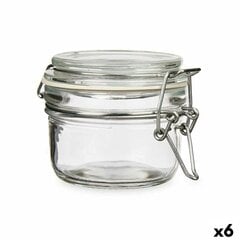 яс Прозрачный Металл Cтекло Силикон 120 ml 11,3 x 7 x 8,3 cm (6 штук) цена и информация | Посуда для хранения еды | kaup24.ee