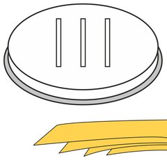 Насадка для приготовления пасты PAPPARDELLE, широкие ленты, 5 отверстий 16x1 мм MPF2.5/4 - Hendi 229385 цена и информация | Столовые и кухонные приборы | kaup24.ee