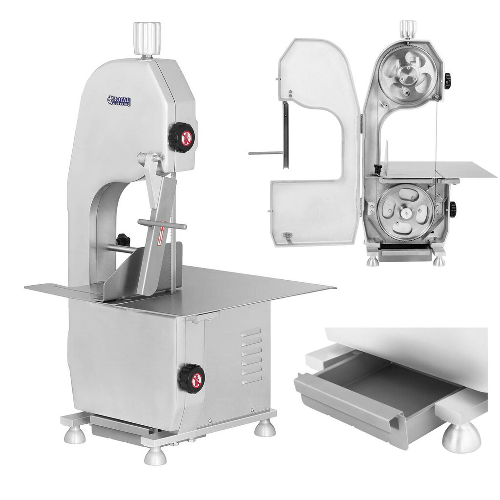 Elektriline professionaalne luu- ja lihasaag Royal Cateringilt цена и информация | Köögitarbed | kaup24.ee
