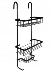 Ripp vannitoariiul Ruhhy 16723, 63x14x28,5 cm, must hind ja info | Vannitoa sisustuselemendid ja aksessuaarid | kaup24.ee