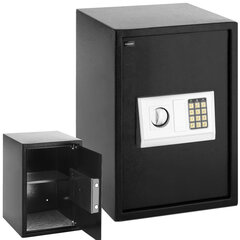 Elektrooniline koodlukuga kodukontori seif, teras, 35x34,5x50 cm hind ja info | Seifid | kaup24.ee