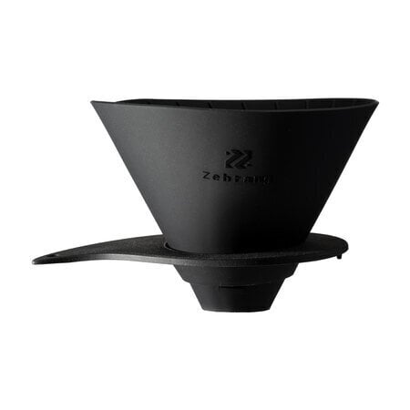 Hario - Zebrang V60-02 Flat Dripper - Kokkupandav silikoontilguti must hind ja info | Kohvikannud, teekannud | kaup24.ee