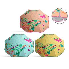 Пляжный зонт Бабочка Ø 220 cm цена и информация | Зонты, маркизы, стойки | kaup24.ee