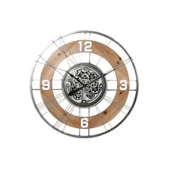 Настенное часы Home ESPRIT Серебристый Натуральный Стеклянный Железо Vintage 90 x 9,5 x 90 cm цена и информация | Часы | kaup24.ee