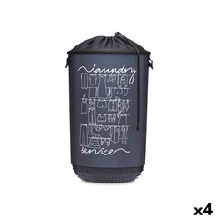 Корзина для белья Laundry Sevice Темно-синий Пластик 40 L 34 x 52,5 x 34 cm (4 штук) цена и информация | Аксессуары для ванной комнаты | kaup24.ee