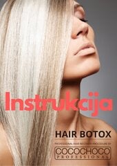 HAIR BOTOX by COCOCHOCO инструкция по востонавлению волос/преимущества/безопасность - 2-страничный бумажный буклет формата А5 (EN) цена и информация | Книги о моде | kaup24.ee