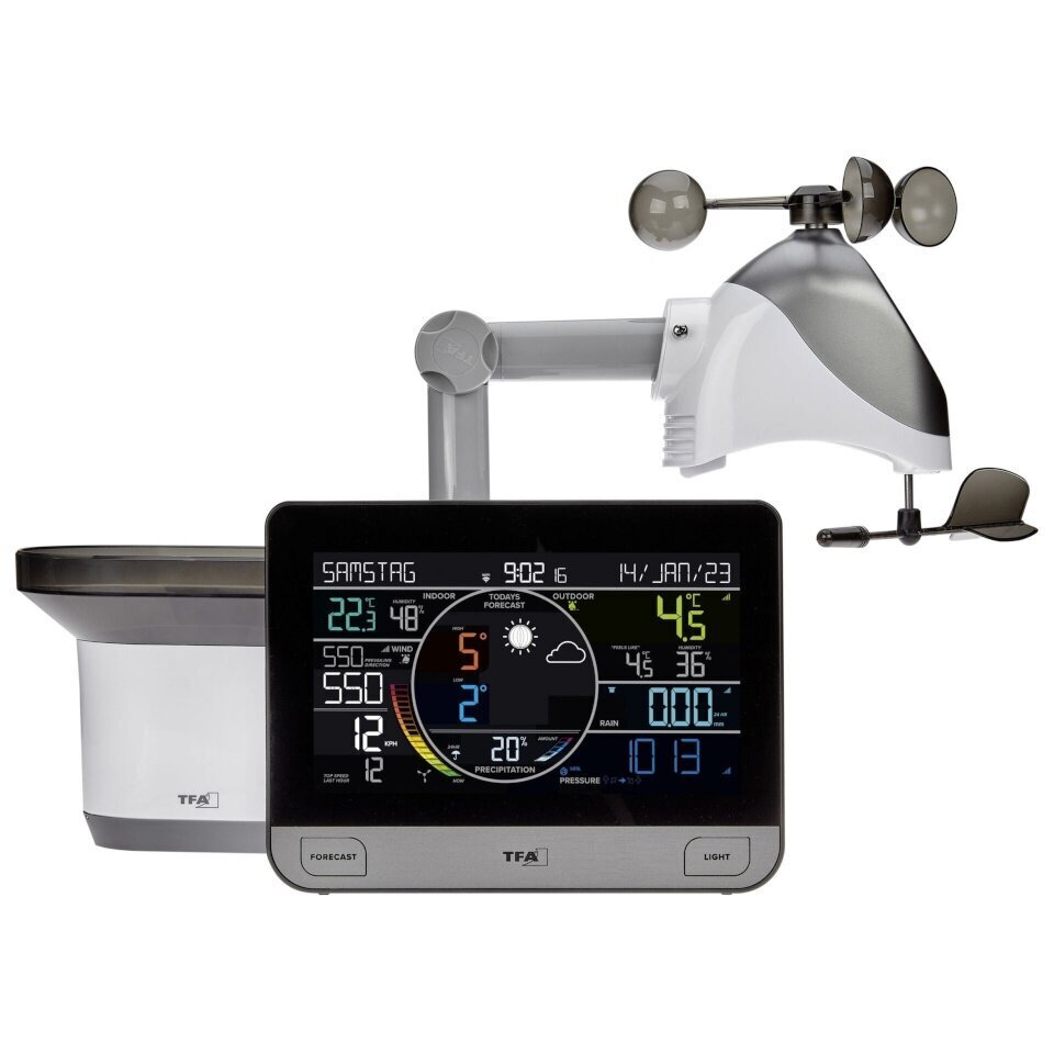 TFA termomeeter 35.8003 View Pro Wireless Weather Station with WLAN, must hind ja info | Ilmajaamad, termomeetrid | kaup24.ee