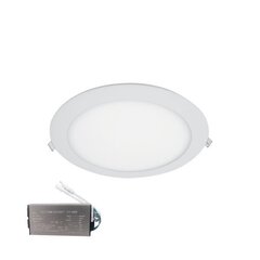 stellar led-paneel ümmargune süvistatav paneel 24w 6500k+ hädaabikomplekt hind ja info | LED ribad | kaup24.ee