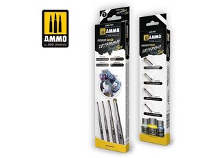 AMMO MIG - Premium Dio Drybrush Set (Pintslikomplekt), 7607 hind ja info | Värvimistööriistad | kaup24.ee