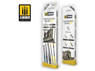 AMMO MIG - Brushes for Weathering Diorama Set (Набор кистей), 7611 цена и информация | Инструменты для краски | kaup24.ee