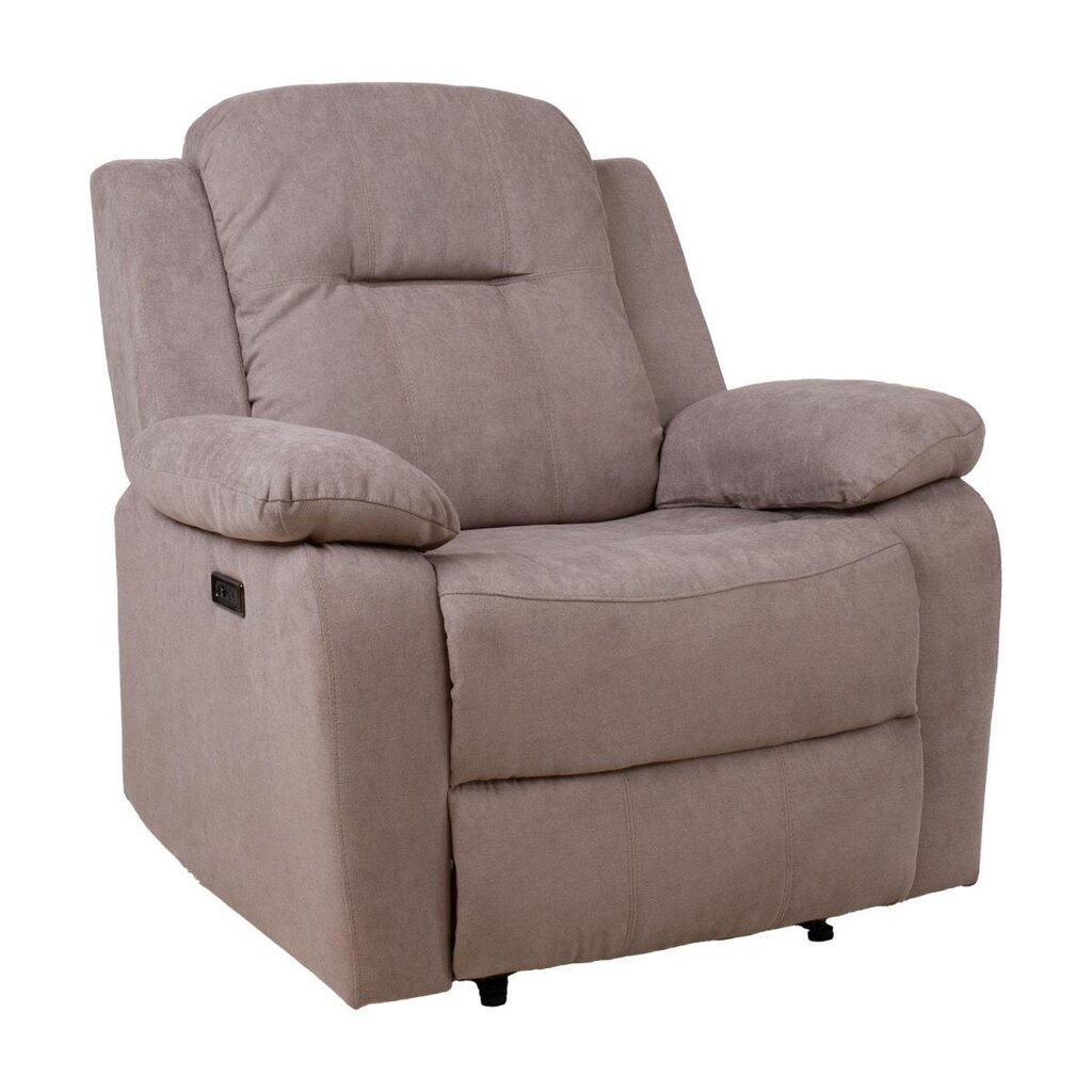 Tugitool-recliner Home4You Lowri, pruun hind ja info | Tugitoolid ja tugitoolvoodid | kaup24.ee