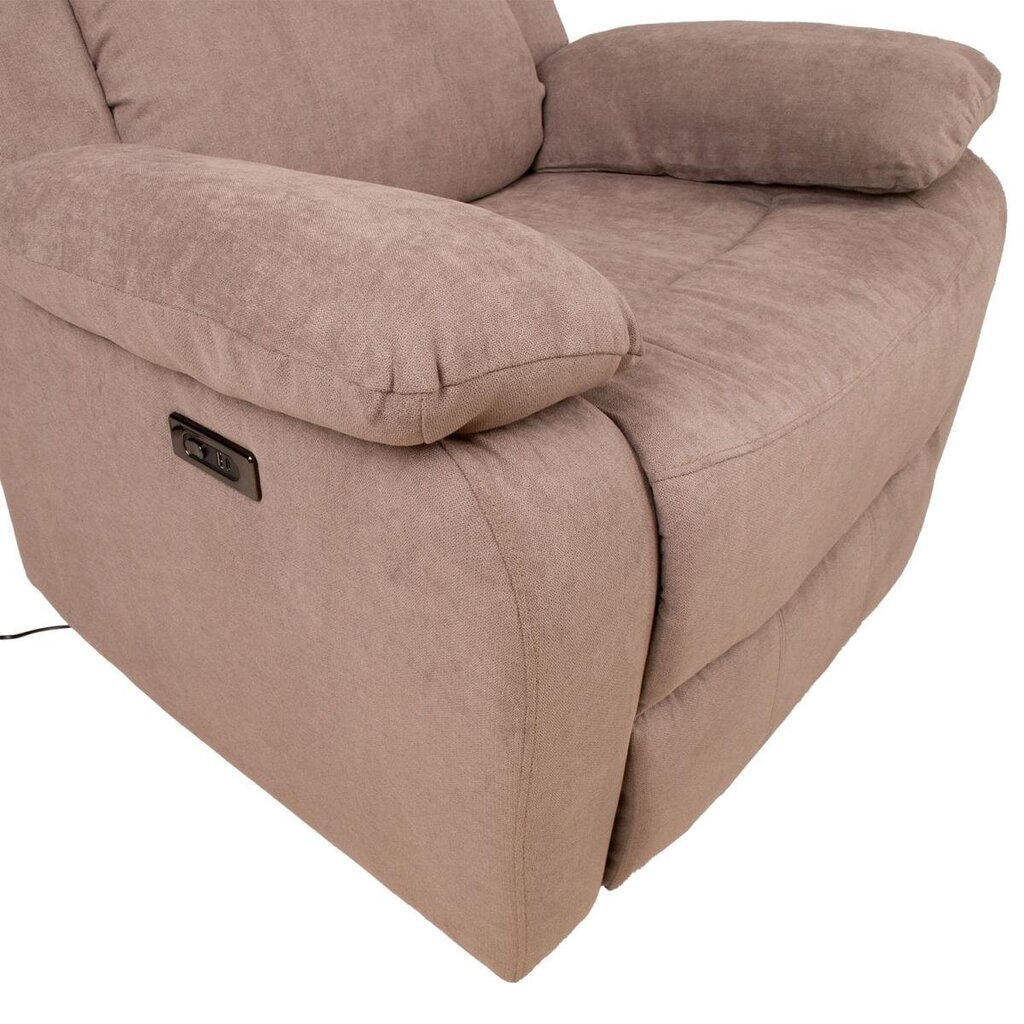 Tugitool-recliner Home4You Lowri, pruun hind ja info | Tugitoolid ja tugitoolvoodid | kaup24.ee