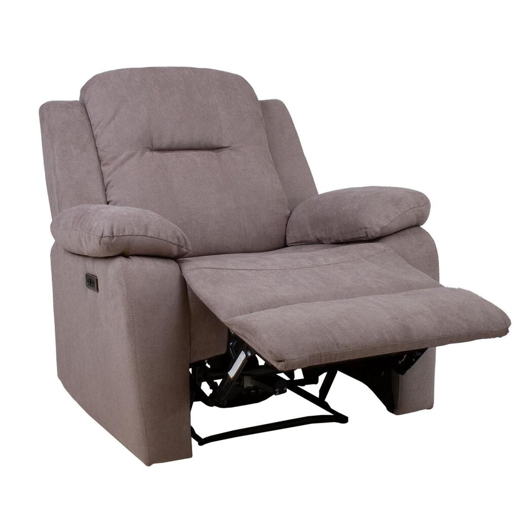 Tugitool-recliner Home4You Lowri, pruun hind ja info | Tugitoolid ja tugitoolvoodid | kaup24.ee