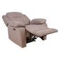 Tugitool-recliner Home4You Lowri, pruun hind ja info | Tugitoolid ja tugitoolvoodid | kaup24.ee