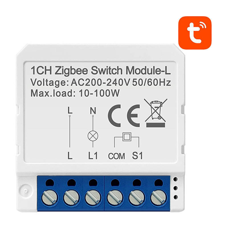 Nutilüliti moodul ZigBee LZWSM16-W1 Ei neutraalset TUYA-d Avatto hind ja info | Lülitid ja pistikupesad | kaup24.ee