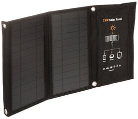 Kaasaskantav PÄIKESE PANEEL TRAVEL-SOLAR/21W-USB kokkupandav VOLT Polska hind ja info | Päikeseenergiajaamade osad | kaup24.ee