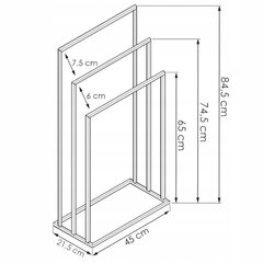 Строится вешалка для одежды Home, 84cm цена и информация | Аксессуары для ванной комнаты | kaup24.ee