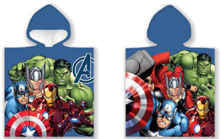 Lasterätik Avengers Poncho 50x100 cm hind ja info | Rätikud, saunalinad | kaup24.ee