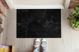 Uksematt Must Marmor, 90x60 cm цена и информация | Придверные коврики | kaup24.ee