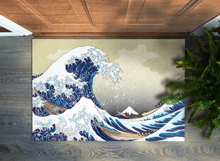 Uksematt Kanagawa Suur Laine, 90x60 cm цена и информация | Придверные коврики | kaup24.ee