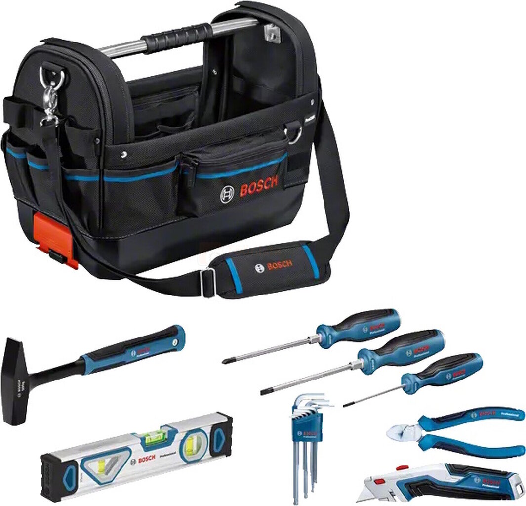 Tööriistakott Bosch GWT 20 + tööriistad hind ja info | Tööriistakastid, tööriistahoidjad | kaup24.ee
