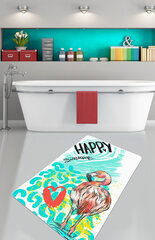 Vonios kilimėlis Happy Flamingo (70 x 120) hind ja info | Vannitoa sisustuselemendid ja aksessuaarid | kaup24.ee