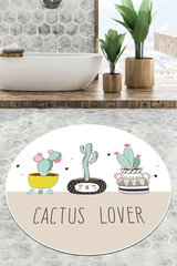 Vonios kilimėlis Pink Cactus Djt (100 cm) цена и информация | Аксессуары для ванной комнаты | kaup24.ee