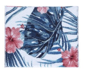 Vonios kilimėlis Hibiscus - Coral Pink (50 x 57) цена и информация | Аксессуары для ванной комнаты | kaup24.ee