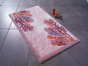 Vonios kilimėlis Coral - Pink (80 x 140) цена и информация | Аксессуары для ванной комнаты | kaup24.ee