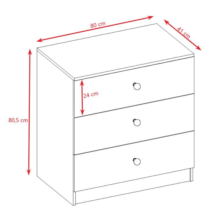 Sinine Dresser Babydreams veoauto hind ja info | Kummutid | kaup24.ee