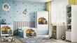 Sinine Dresser Babydreams veoauto hind ja info | Kummutid | kaup24.ee