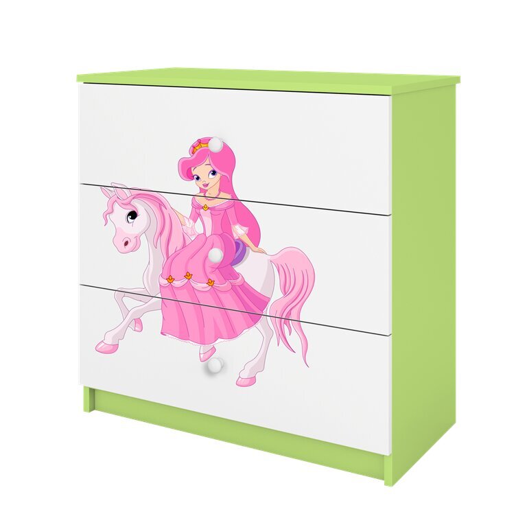 Roheline Dresser Babydreams printsess hind ja info | Kummutid | kaup24.ee